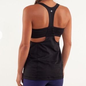 Lululemon Turbo Black Yoga Bra Tank Top